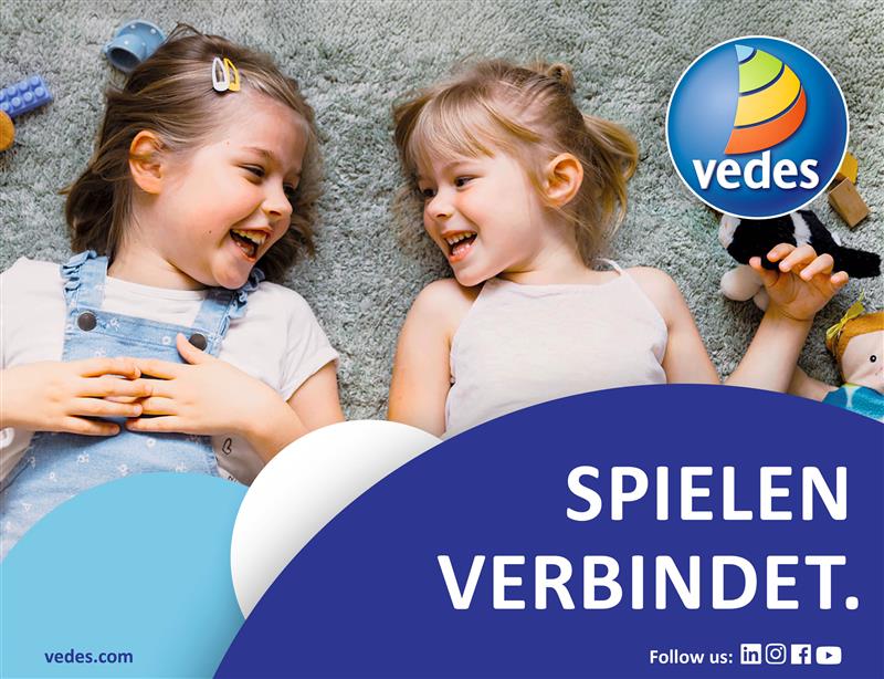 VEDES schärft Markenprofil: „Spielen verbindet.“ als neuer Markenclaim